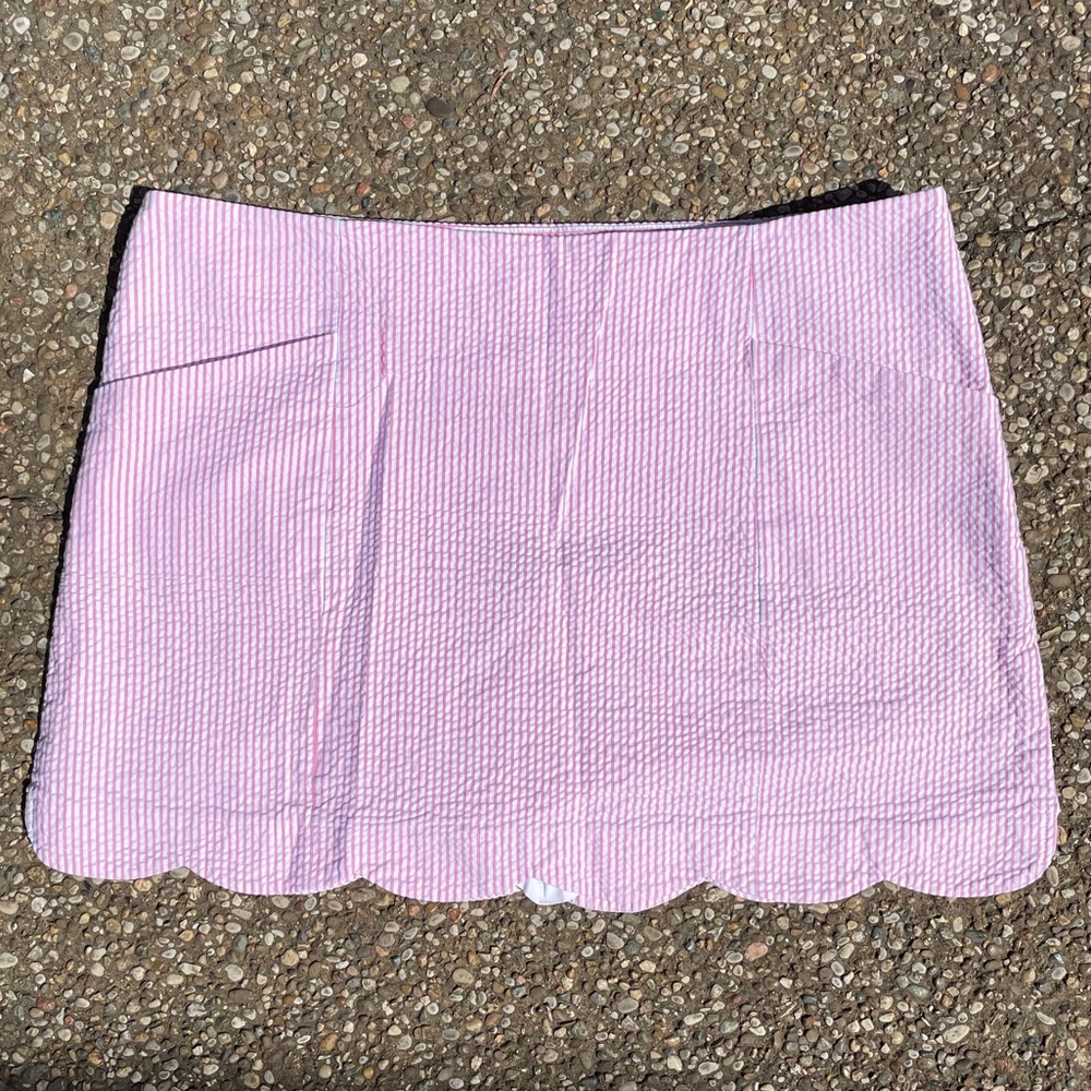 Lilly Pulitzer seersucker skort, size 10